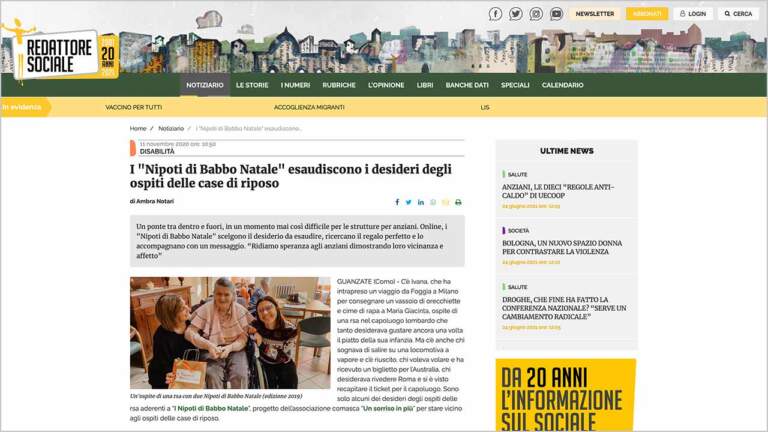 Preview articolo Redattore Sociale